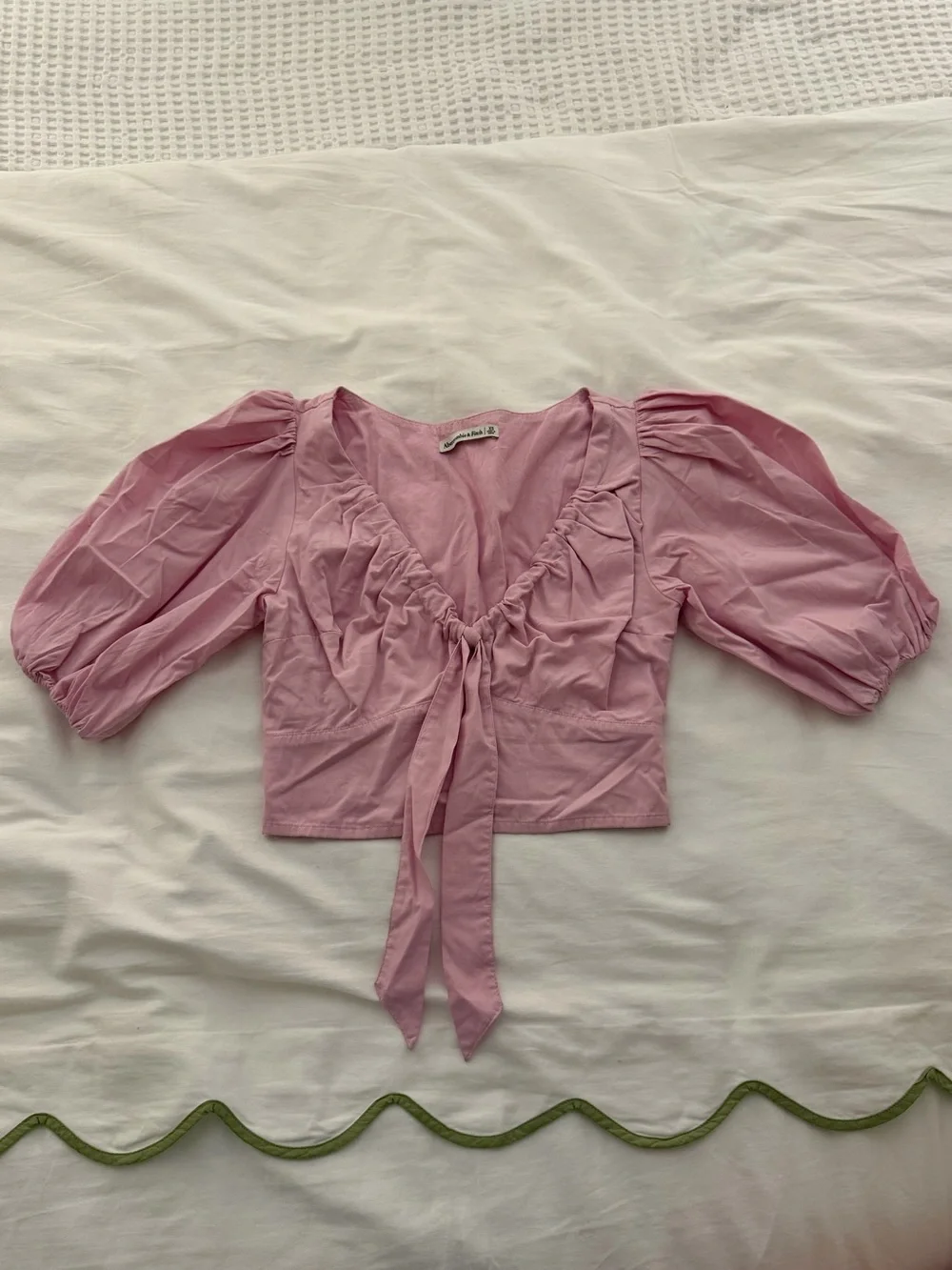 Abercrombie Tie-Front Crop Top